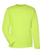 Core365 Unisex Capital Long Sleeve Performance T-Shirt CE10L SAFETY YELLOW Primary