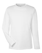 Core365 Unisex Capital Long Sleeve Performance T-Shirt CE10L WHITE Primary