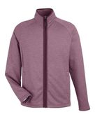 Core365 Men's Venture Heathered Stripe Full-Zip CE72