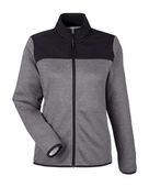 Core365 Women's Venture Heathered Stripe Hybrid Jacket CE74W