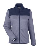 Core365 Women's Venture Heathered Stripe Hybrid Jacket CE74W