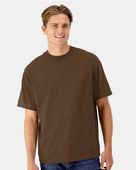 Hanes Beefy-T Retro Street T-Shirt 5180R ARMY BROWN Primary