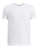 Under Armour Youth Athletics Boys' Short Sleeve Shirt 1383287 100 - WHITE/BLACK Primary