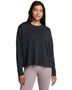Under Armour Heavyweight Boxy Women's Cropped Long Sleeve Shirt 1387017 001 - BLACK Primary