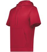 Augusta Wicking Fleece Short Sleeve Hoodie 6871 SCARLET Primary