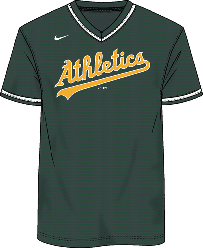 Nike MLB Vapor V-Neck Jersey Oakland Athletics 03Q5 | Epic Sports