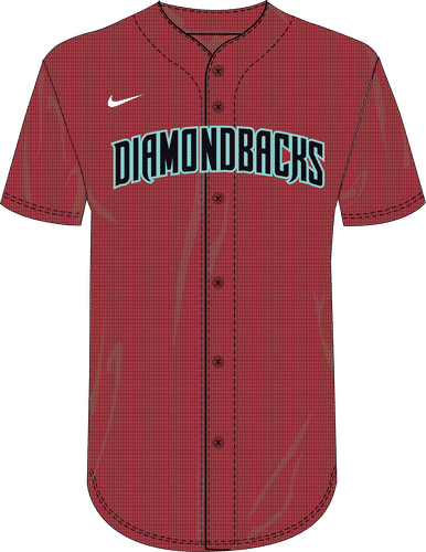 Nike MLB Adult Dri-Fit Full Button Jersey Arizona Diamondbacks