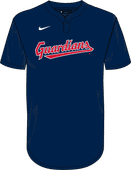 Nike MLB Youth Dri-Fit 1-Button Pullover Jersey Cleveland Guardians NY83