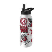 Logo Brands Alabama 34Oz Native Quencher Bottle 102-S34qb-63 Alabama Crimson Tide