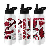 Logo Brands Arkansas 34Oz Native Quencher Bottle 108-S34qb-63 Arkansas Razorbacks