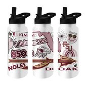 Logo Brands Fl State 34Oz Native Quencher Bottle 136-S34qb-63 Florida State Seminoles