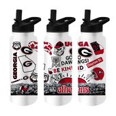 Logo Brands Georgia 34Oz Native Quencher Bottle 142-S34qb-63 Georgia Bulldogs