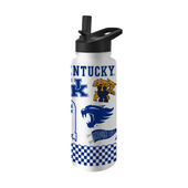 Logo Brands Kentucky 34Oz Native Quencher Bottle 159-S34qb-63 Kentucky Wildcats
