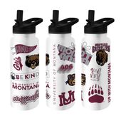 Logo Brands Montana 34Oz Native Quencher Bottle 179-S34qb-63 Montana Grizzlies