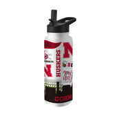 Logo Brands Nebraska 34Oz Native Quencher Bottle 182-S34qb-63 Nebraska Cornhuskers