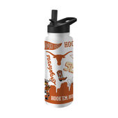 Logo Brands Texas 34Oz Native Quencher Bottle 218-S34qb-63 Texas Longhorns