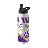 Logo Brands Washington 34Oz Native Quencher Bottle 237-S34qb-63 Washington Huskies