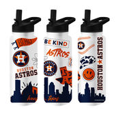 Logo Brands Houston Astros 34Oz Native Quencher Bottle 513-S34qb-63 Houston Astros