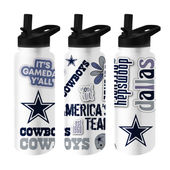 Logo Brands Dallas Cowboys 34Oz Native Quencher Bottle 609-S34qb-63 Dallas Cowboys
