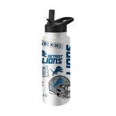 Logo Brands Detroit Lions 34Oz Native Quencher Bottle 611-S34qb-63 Detroit Lions