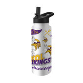 Logo Brands Minnesota Vikings 34Oz Native Quencher Bottle 618-S34qb-63 Minnesota Vikings
