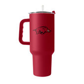 Logo Brands Arkansas 40Oz Flipside Powder Coat Tumbler 108-S40ptc-34 Arkansas Razorbacks