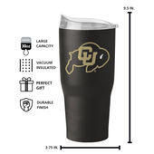 Logo Brands Colorado 30Oz Flipside Powder Coat Tumbler 126-S30pt-34 Colorado Buffaloes