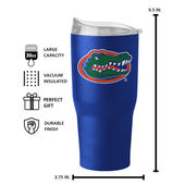 Logo Brands Florida 30Oz Flipside Powder Coat Tumbler 135-S30pt-34 Florida Gators