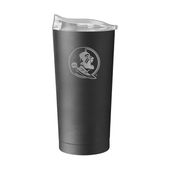 Logo Brands Florida State 20Oz Etch Black Powder Coat Tumbler 136-S20pt-Blk-9 Florida State Seminole
