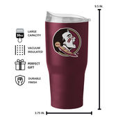 Logo Brands Fl State 30Oz Flipside Powder Coat Tumbler 136-S30pt-34 Florida State Seminoles