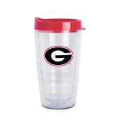 Logo Brands Georgia 16Oz Flipside Dbl Wall Clear Tumbler 142-Pd16ct-34 Georgia Bulldogs