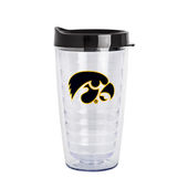 Logo Brands Iowa 16Oz Flipside Dbl Wall Clear Tumbler 155-Pd16ct-34 Iowa Hawkeyes