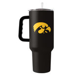 Logo Brands Iowa 40Oz Flipside Powder Coat Tumbler 155-S40pt-34 Iowa Hawkeyes