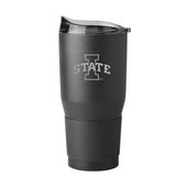 Logo Brands Ia State 30Oz Etch Black Powder Coat Tumbler 156-S30pt-Blk-9 Iowa State Cyclones