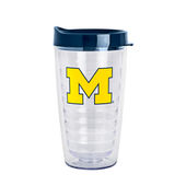 Logo Brands Michigan 16Oz Flipside Dbl Wall Clear Tumbler 171-Pd16ct-34 Marshall Thundering Herd