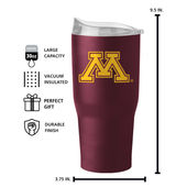 Logo Brands Minnesota 30Oz Flipside Powder Coat Tumbler 175-S30pt-34 Minnesota Golden Gophers