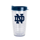Logo Brands Notre Dame 16Oz Flipside Dbl Wall Clear Tumbler 190-Pd16ct-34 Notre Dame Fighting Irish