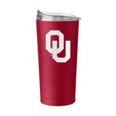 Logo Brands Oklahoma 20Oz Flipside Powder Coat Tumbler 192-S20pt-34 Oklahoma Sooners