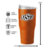 Logo Brands Oklahoma State 30Oz Flipside Powder Coat Tumbler 193-S30pt-34 Oklahoma State Cowboys