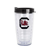Logo Brands South Carolina 16Oz Flipside Dbl Wall Clear Tumbler 208-Pd16ct-34 South Carolina Gamecoc