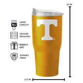 Logo Brands Tennessee 30Oz Flipside Powder Coat Tumbler 217-S30pt-34 Tennessee Volunteers