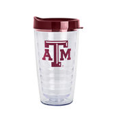 Logo Brands Texas A&M 16Oz Flipside Dbl Wall Clear Tumbler 219-Pd16ct-34 Texas A&M Aggies