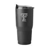 Logo Brands Texas Tech 30Oz Etch Powder Coat Tumbler 220-S30pt-Blk-9 Texas Tech Red Raiders