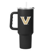 Logo Brands Vanderbilt 40Oz Flipside Powder Coat Tumbler 232-S40pt-34 Vanderbilt Commodores