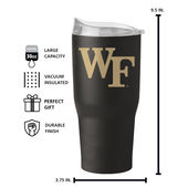 Logo Brands Wake Forest 30Oz Flipside Powder Coat Tumbler 236-S30pt-34 Wake Forest Demon Deacons