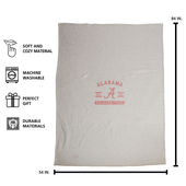 Logo Brands Alabama Sublimated Sweatshirt Blanket 102-74Ds Alabama Crimson Tide