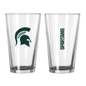 Logo Brands Michigan State 16Oz Gameday Pint Glass 172-G16p-1 Michigan State Spartans