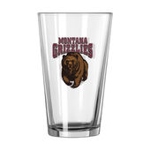 Logo Brands Montana 16Oz Gameday Pint Glass 179-G16p-1 Montana Grizzlies