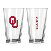Logo Brands Oklahoma 16Oz Gameday Pint Glass 192-G16p-1 Oklahoma Sooners