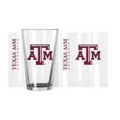 Logo Brands Texas A&M 16Oz Gameday Pint Glass 219-G16p-1 Texas A&M Aggies
